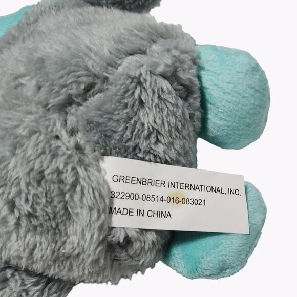 Greenbrier Easter Bunny Gnome 7 inch Blue Spring Plush Stuffed Animal Toy - Picture 3 of 4